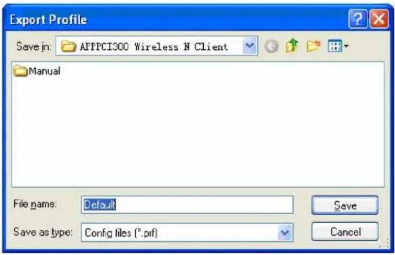 Approx APPPCIE150 - Exporter un profil - 1