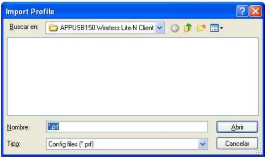 Approx APPUSB150 - Importar um Perfil - 1