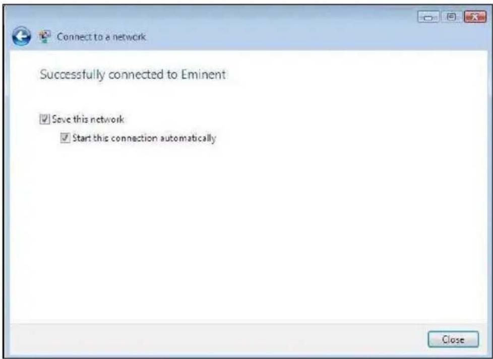 Eminent EM4586 - Kapcsolódás az illesztőprogram segítségével (WLAN AutoConfig) Windows Vista - 4