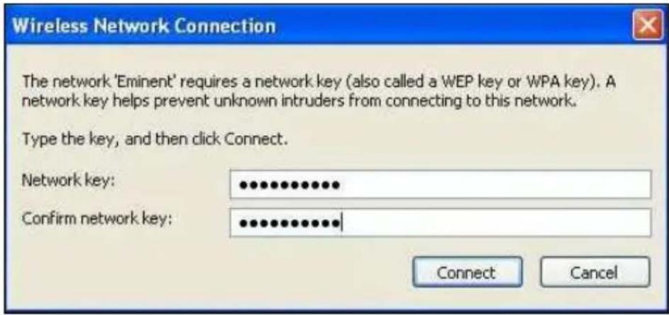Eminent EM4586 - Connecting using the driver (Wireless zero configuration) Windows XP - 2