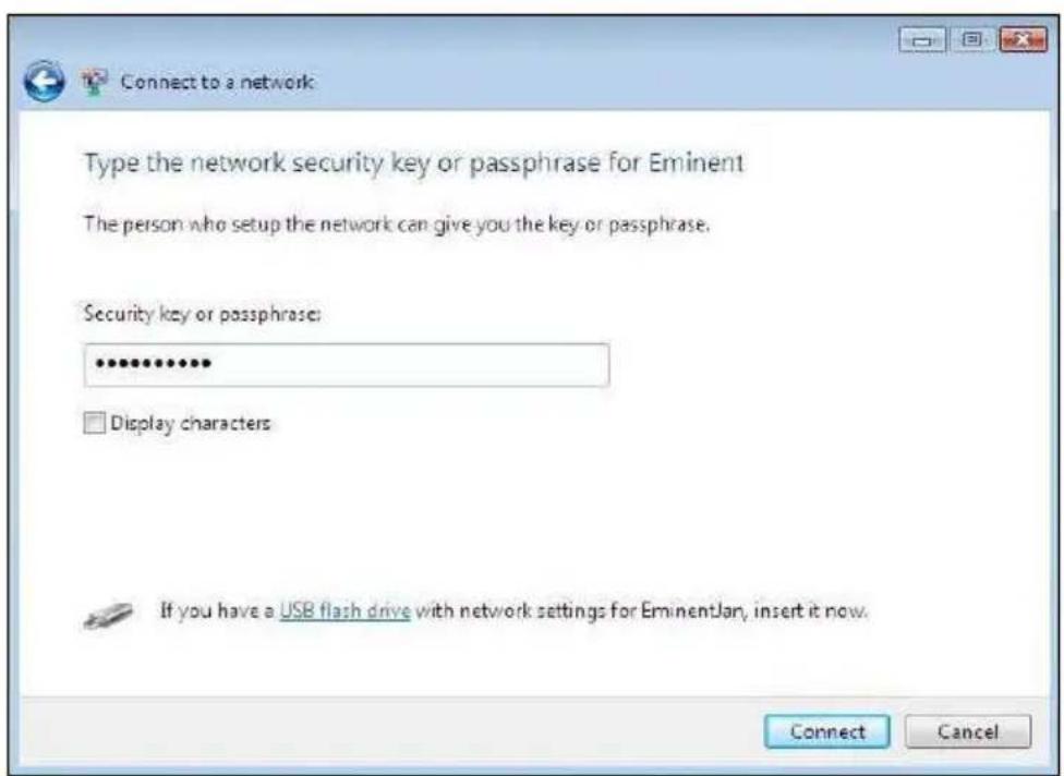 Eminent EM4586 - Kapcsolódás az illesztőprogram segítségével (WLAN AutoConfig) Windows Vista - 3