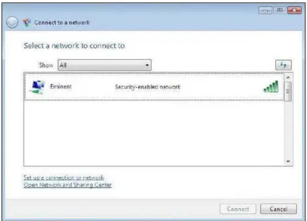 Eminent EM4586 - Conectar utilizando Windows Vista (WLAN AutoConfig) - 2