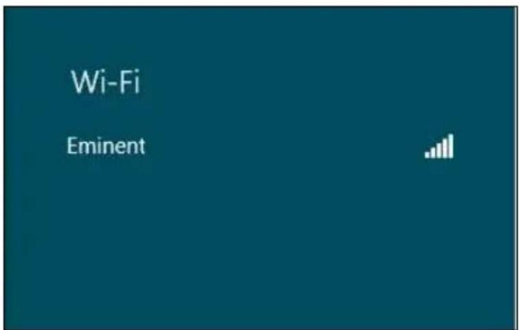 Eminent EM4586 - Herstellen der Verbindung mit Windows 8 (WLAN AutoConfig) - 1