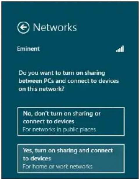 Eminent EM4586 - Connecting using Windows 8 (WLAN AutoConfig) - 4