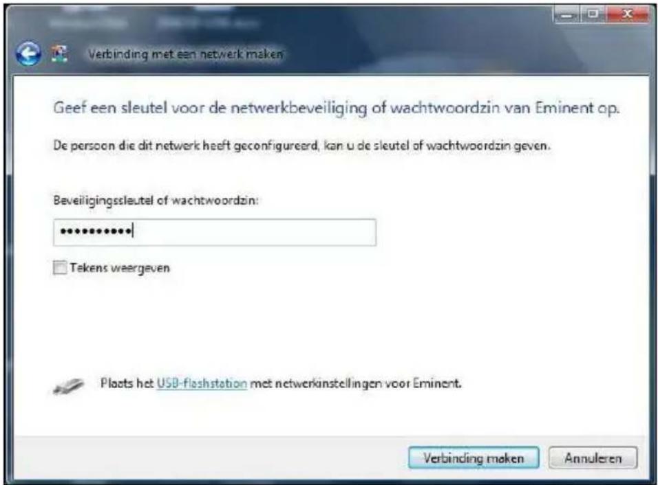 Eminent EM4586 - Verbinden met behulp van alleen het stuurprogramma (WLAN AutoConfig) Windows Vista - 3