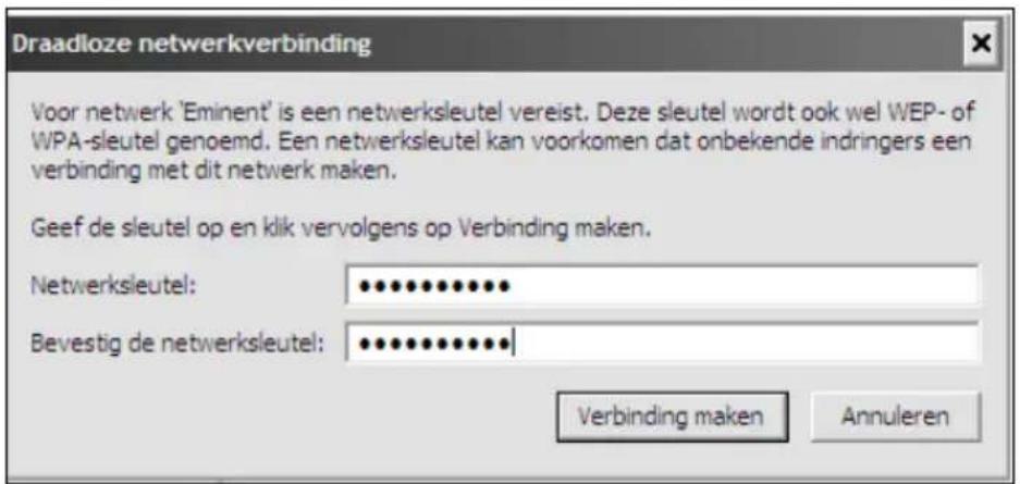 Eminent EM4586 - Verbinden met behulp van alleen het stuurprogramma (Wireless Zero Configuration) Windows XP - 2