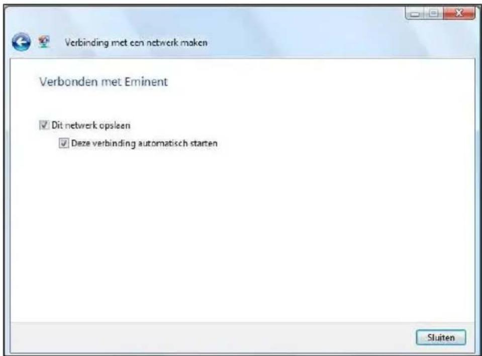 Eminent EM4586 - Verbinden met behulp van alleen het stuurprogramma (WLAN AutoConfig) Windows Vista - 4