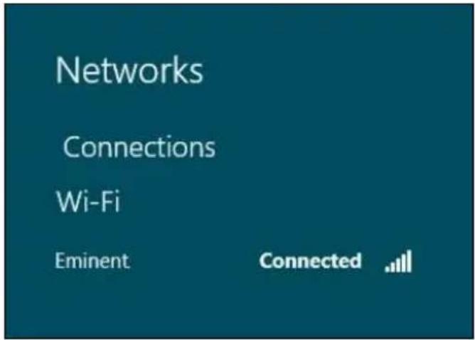 Eminent EM4586 - Kapcsolódás Windows 8 segítségével (WLAN AutoConfig) - 6