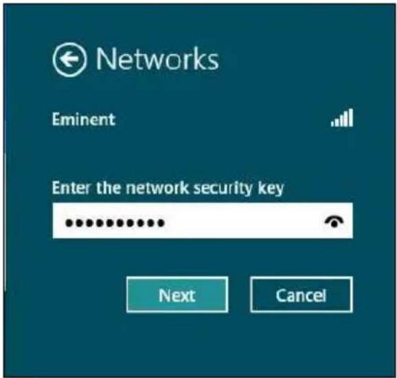Eminent EM4586 - Verbinden met Windows 8 (WLAN AutoConfig) - 4