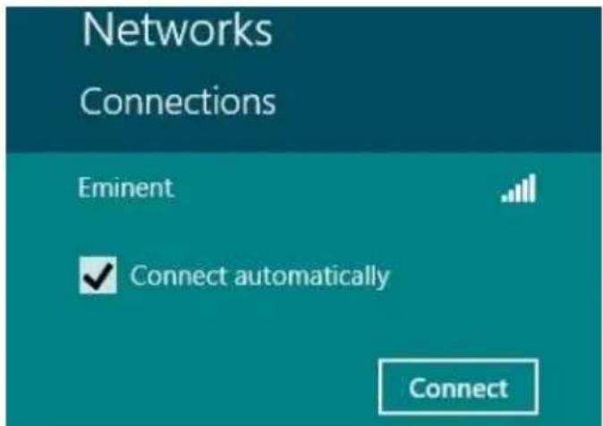 Eminent EM4586 - Herstellen der Verbindung mit Windows 8 (WLAN AutoConfig) - 2
