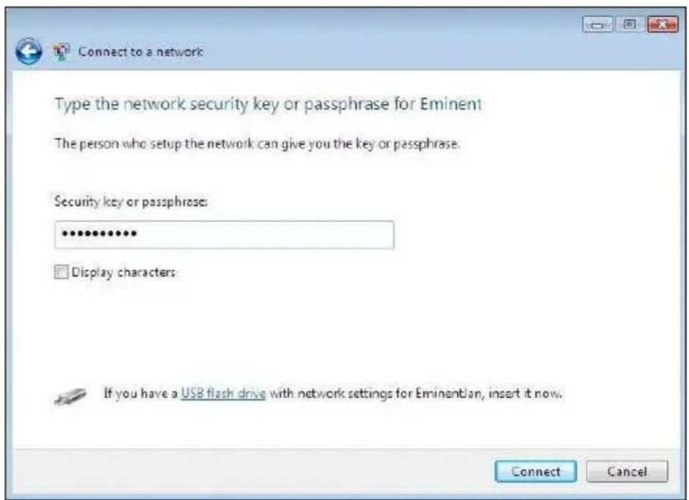 Eminent EM4586 - Herstellen der Verbindung mit Hilfe des Treibers (WLAN AutoConfig) Windows Vista - 2