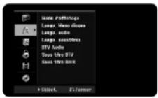 LG RHT599H - Configuration de langue - 1