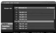 LG RHT599H - Options du menu Liste de Films - 1