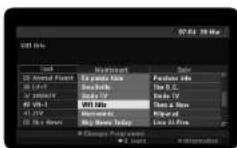 LG RHT599H - Passer au menu EPG - 1