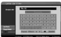 LG RHT599H - Nommer un fichier ou un dossier du HDD - 2