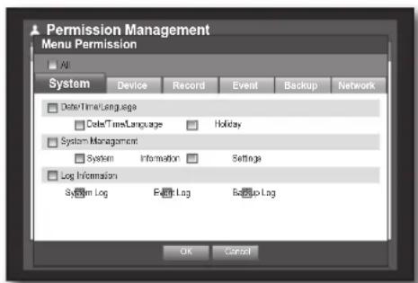 SAMSUNG SRD-470D - To set the group authority - 2