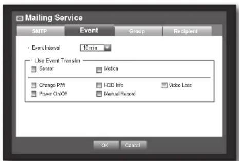 SAMSUNG SRD-470D - Event Setting - 2