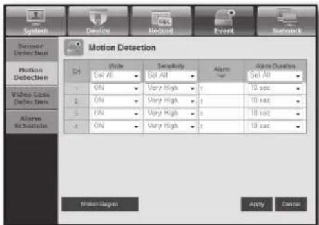 SAMSUNG SRD-470D - Motion Detection - 1