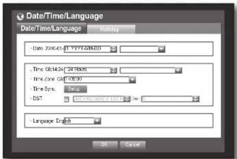 SAMSUNG SRD-470D - Setting the Date/Time/Language - 3