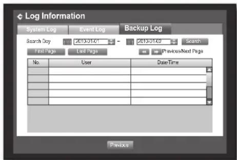 SAMSUNG SRD-470D - Backup Log - 1