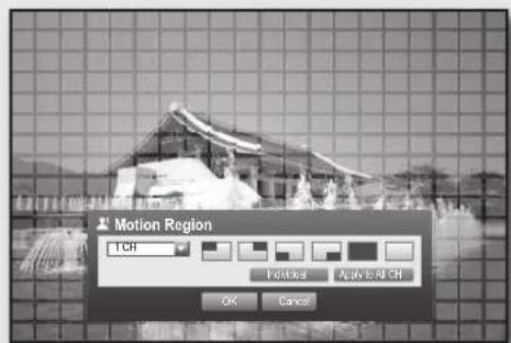 SAMSUNG SRD-470D - Setting the Motion Detection Area - 1