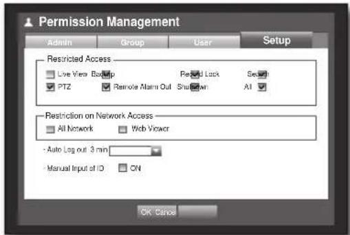 SAMSUNG SRD-850D - Setting permissions - 1