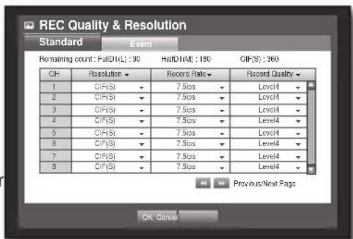 SAMSUNG SRD-850D - Setting Standard Recording Properties - 1