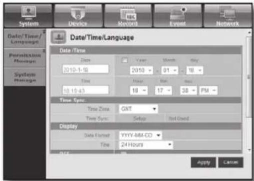 SAMSUNG SRD-850D - Date/Time/Language - 1