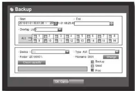 SAMSUNG SRD-850D - Setting the Backup - 2