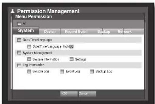 SAMSUNG SRD-850D - To set the group authority - 2