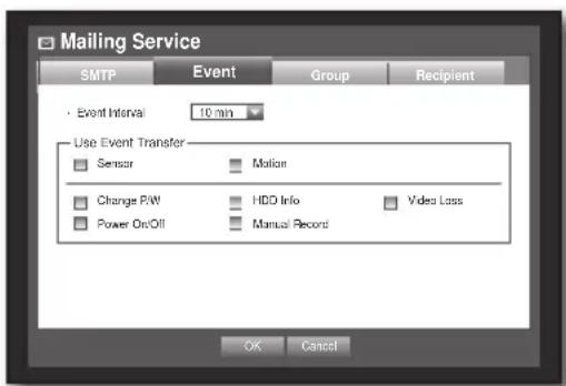 SAMSUNG SRD-850DC - Event Setting - 1