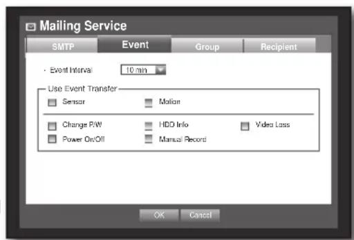 SAMSUNG SRD-870D - Event Setting - 1