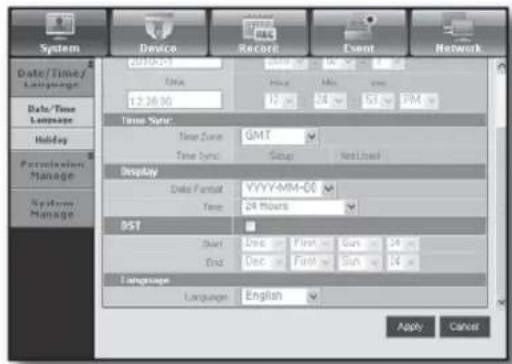 SAMSUNG SRD-870DC - Date/Time/Language - 3