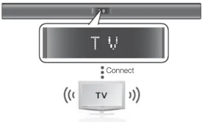 SAMSUNG HW-F350 - To connect the Crystal Surround Air Track to a Bluetooth compatible Samsung TV - 1
