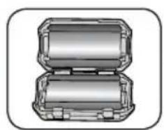 SAMSUNG HW-F350 - INSTALLATION DU NOYAU TORIQUE EN FERRITE SUR LE CÂBLE DES ENCEINTES DU CAISSON DE GRAVES - 2