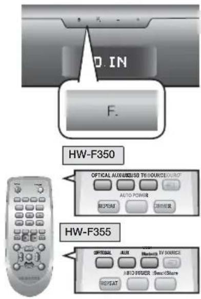 SAMSUNG HW-F350 - MODO DI INGRESSO - 1