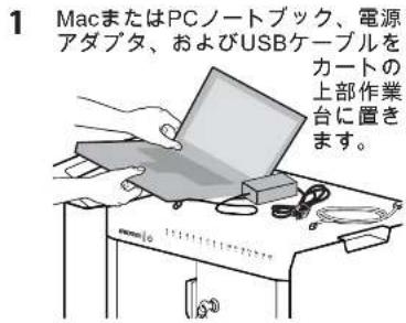 Ergotron 24-235-085 - ノートブックをタブレットに同期 - 1