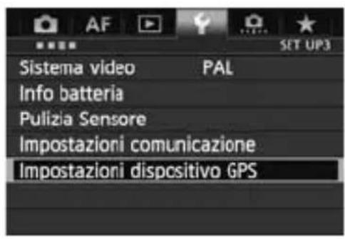 CANON GP-E1 - Impostazione dell'ora della fotocamera tramite GPS - 1