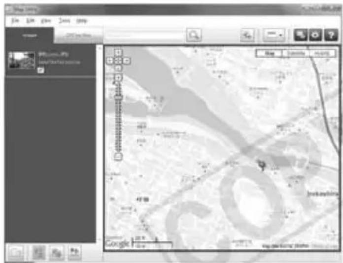 CANON GP-E1 - Beelden en informatie weergeven op een virtuele kaart - 1
