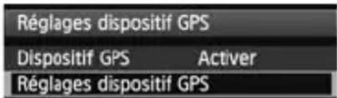 CANON GP-E1 - Réglage de l'intervalle de positionnement - 3