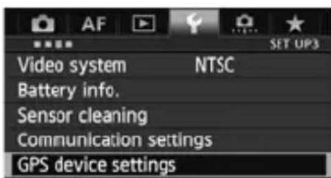 CANON GP-E1 - Viewing GPS Information - 1