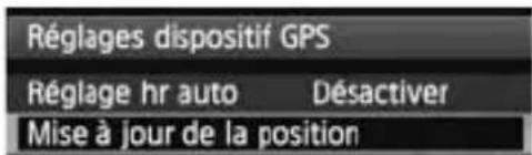 CANON GP-E1 - Réglage de l'intervalle de positionnement - 4