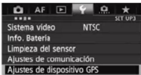 CANON GP-E1 - Visualización de información GPS - 1