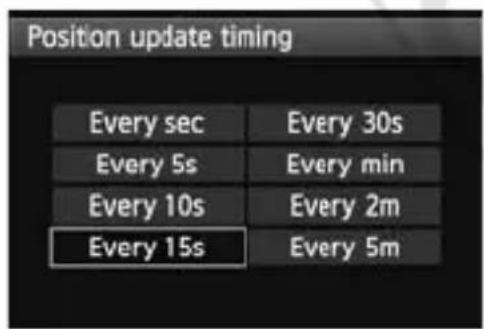 CANON GP-E1 - Setting the Positioning Interval - 5