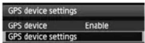 CANON GP-E1 - Setting Time from GPS on the Camera - 3