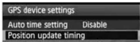 CANON GP-E1 - Setting the Positioning Interval - 4