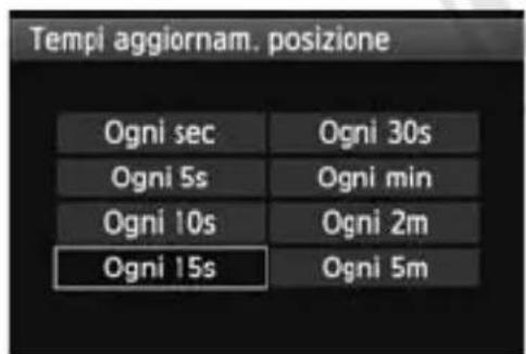 CANON GP-E1 - Impostazione dell'intervallo di posizionamento - 5