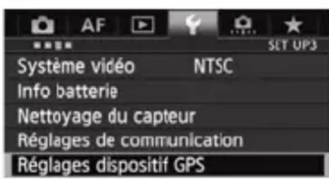 CANON GP-E1 - Consultation des informations GPS - 1