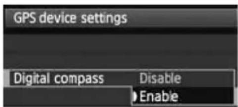 CANON GP-E1 - Using the Digital Compass - 4