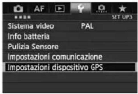 CANON GP-E1 - Acquisizione del segnale GPS - 1